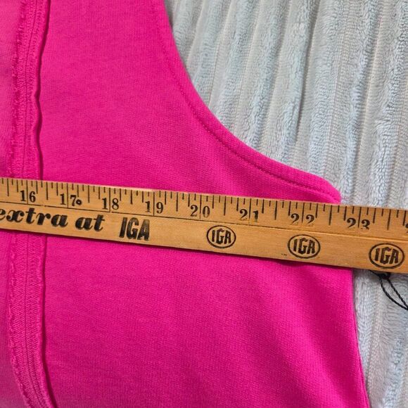 NWT UMGEE PINK SLEEVELESS SWING STYLE RAW HEM TOP SIZE LARGE - Picture 14 of 15